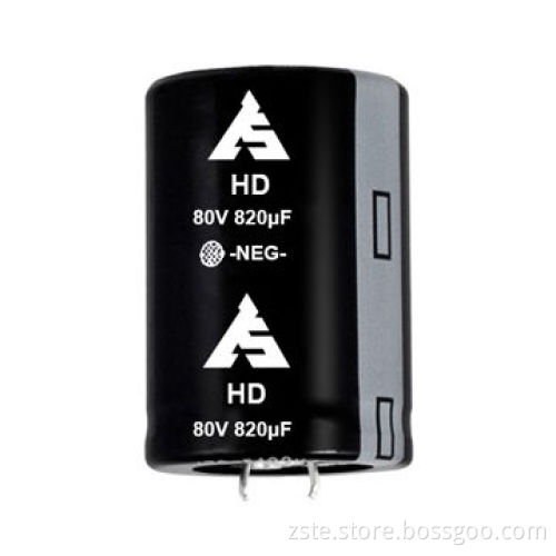 Snap-in Aluminum Electrolytic Capacitor with Large Capacitance, 80V, 820uf, 2,000hrs